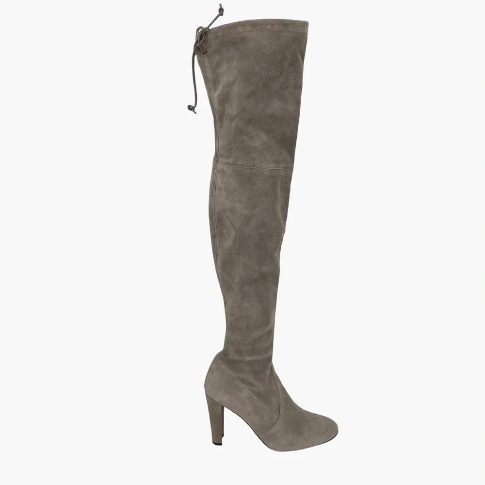Stuart Weitzman Gray Suede Highland‎ Boot